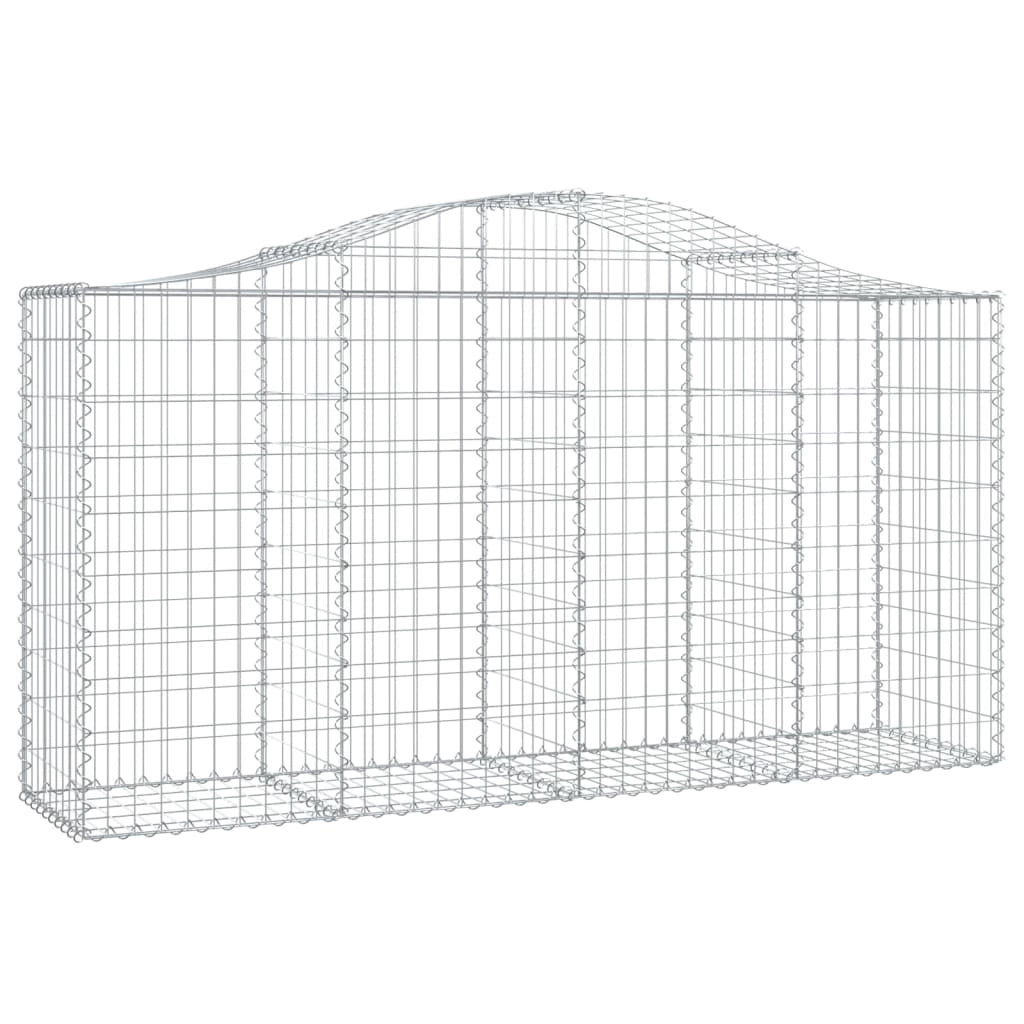 Cesti Gabbioni ad Arco 12 pz 200x50x100/120 cm Ferro Zincatocod mxl 76011