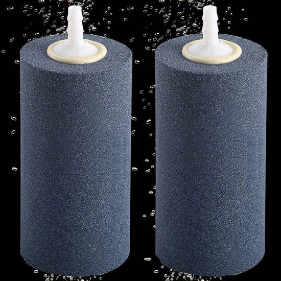 Pietra di ossigeno per acquario/vivai - 2 pezzi - 10 cm - Alta qualità - Pietra di ossigeno - Acquario/vivai - Bolle d'aria fini - Airstone