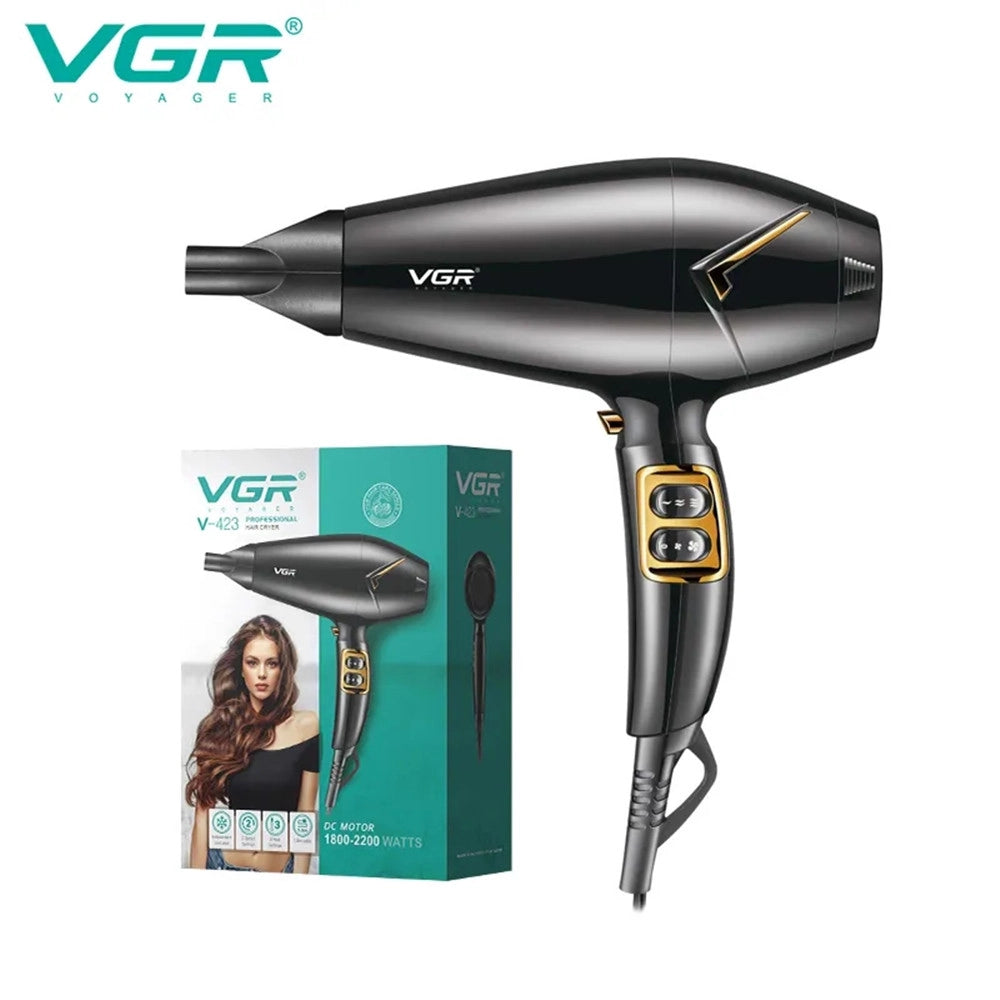 Trade Shop - Asciugacapelli Professionale Vgr V-423 – Hair Dryer Parrucchiere 1800-2200w -