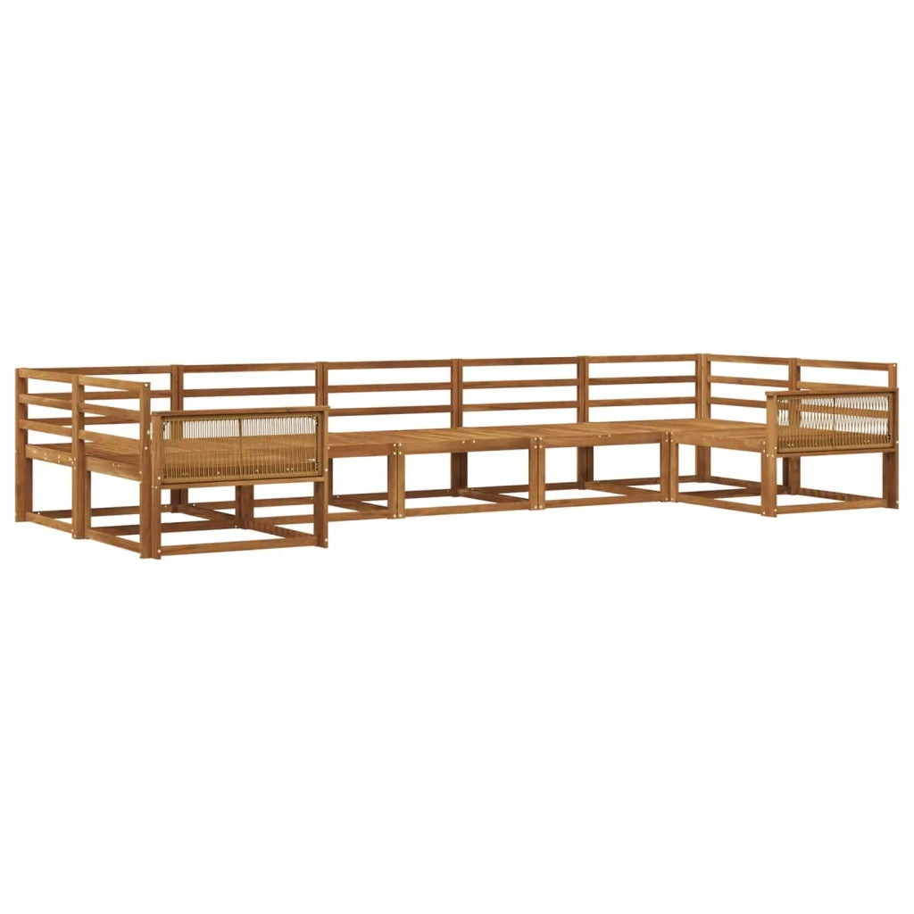 Set di divani da esterno 7 pcs Naturale 3382867