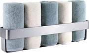 Sostegno per asciugamano, senza foratura, 40 cm, acciaio inossidabile, adesivo self-locking, per la stanza da bagno