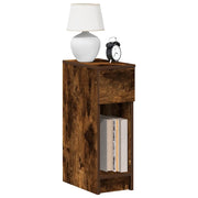 vidaXL Comodino con Cassetto Rovere Fumo 20x36x60 cm