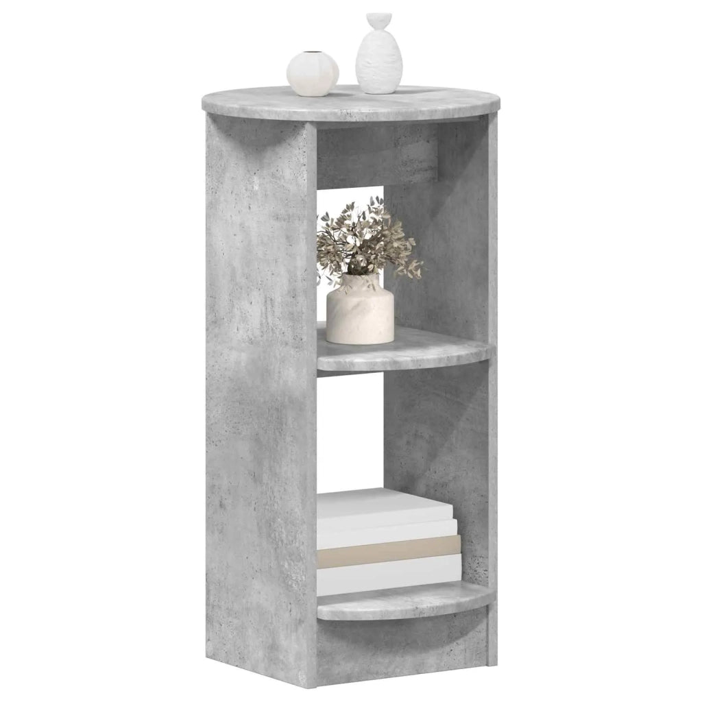 Mobile laterale Grigio Cemento Legno ingegnerizzato 899837