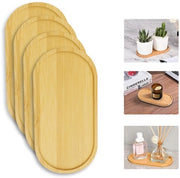 Scatola Decorativa a forma Ovale in Bambù - Riusabile - Piccola dimensione - Decorativa - Scatola per snack - Adatta per caffè e dessert - Mocha