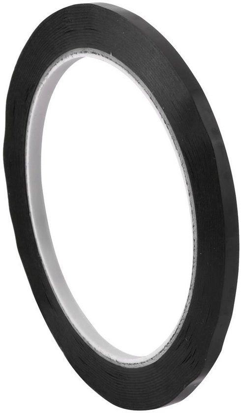 Nastro adesivo acqua resistente nero, larghezza 4 mm, lunghezza 66 m, per segnalazione - Materiali per ufficio