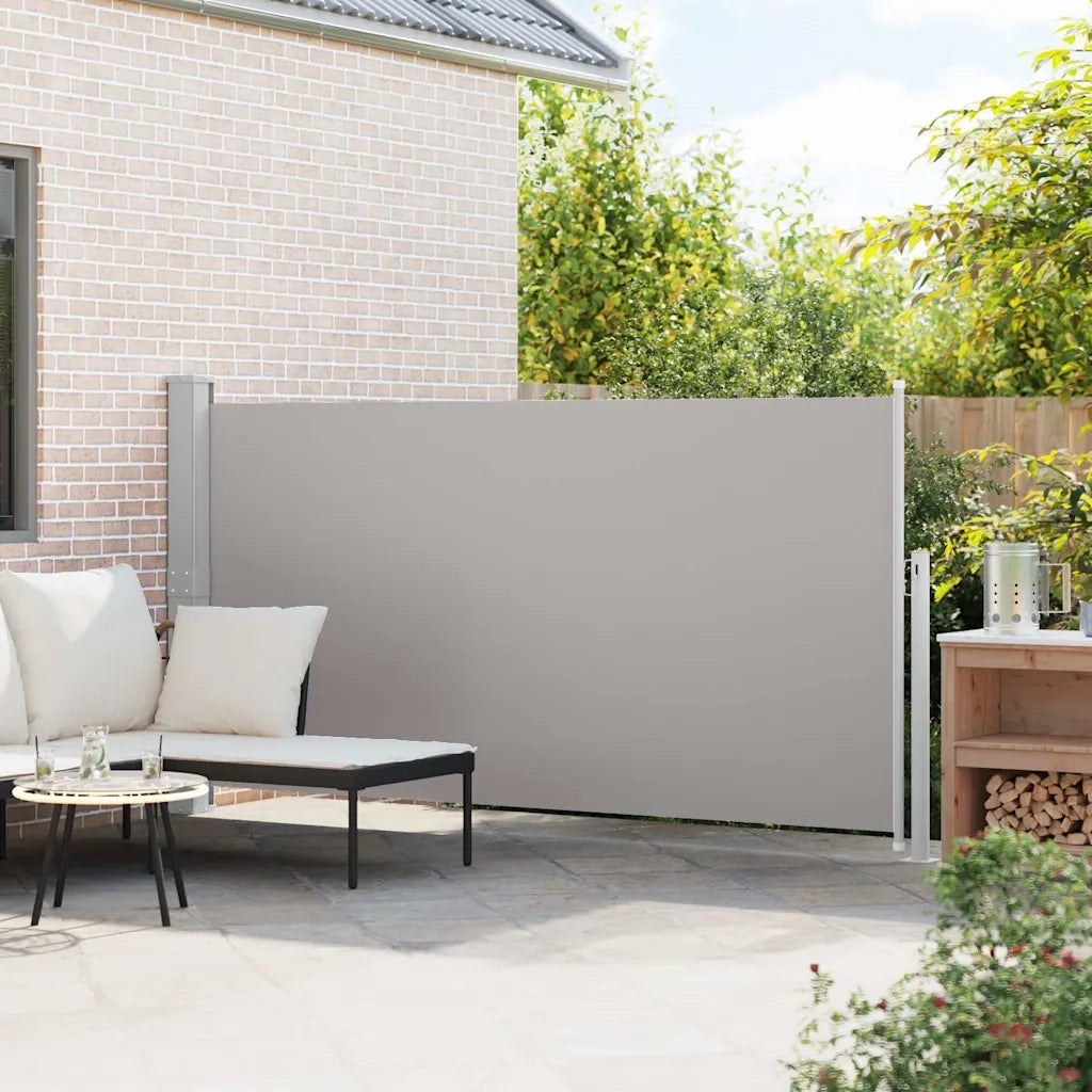 Tenda da Sole Laterale Retrattile-Tenda parasole per balcone 160 x 300 cm Grigio