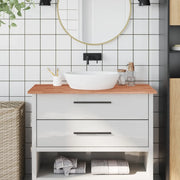 Piano Bagno 100x60x1,5 cm in Legno Massello di Faggiocod mxl 83838
