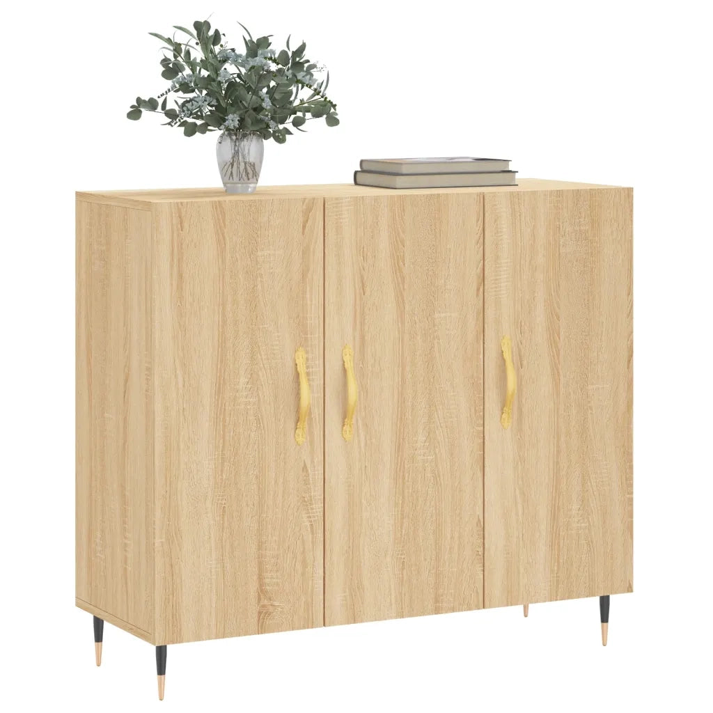 vidaXL Credenza Rovere Sonoma 90x34x80 cm in Legno Multistrato