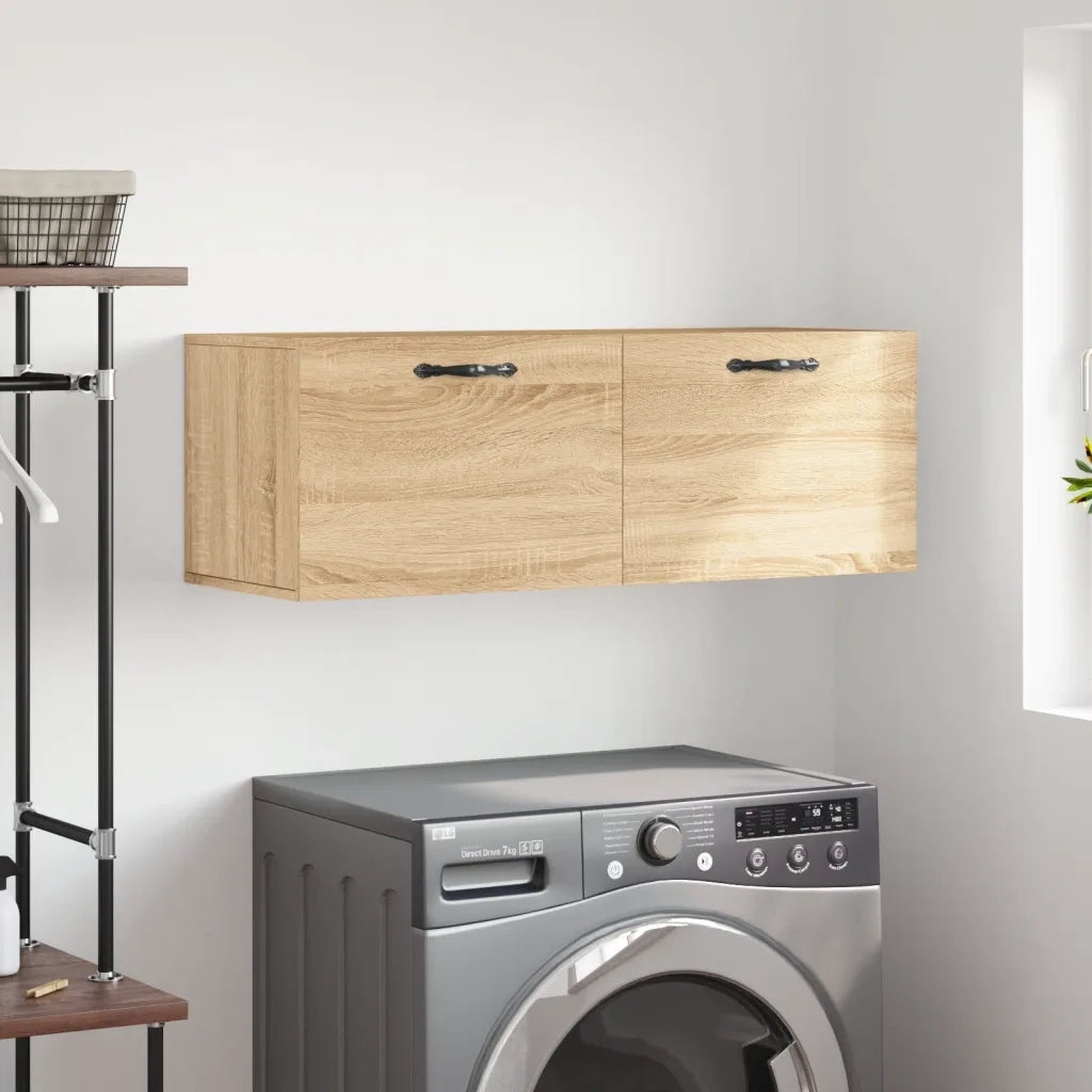 Mobile a Parete Rovere Sonoma 100x36,5x35 cm Legno Multistrato 830127