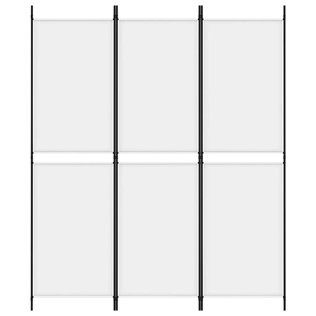 Divisorio a 3 Pannelli bianco 150x180 cm in Tessuto 350210
