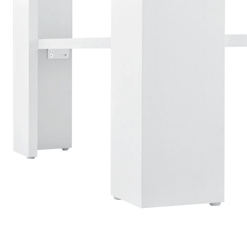Tavolino da salotto con contenitore 60 x 60 x 40 cm bianco 03_0004160