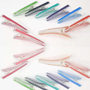 Trade Shop - Set 12 Pezzi Fermaglio Fermagli Pinza Colorato 9cm Ferma Capelli Fermacapelli -