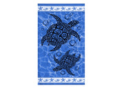 Telo Mare Grande 100x180 Spugna Spiaggia Piscina Maui Turtle D28 - Telo Mare - Turchese