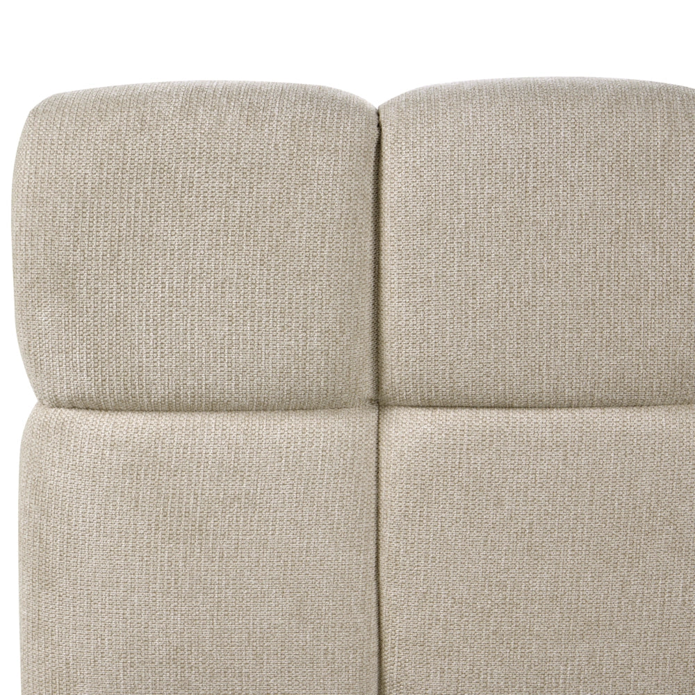 Letto matrimoniale imbottito con struttura a molle a sollevamento trapuntata 180 x 200 tortora con contenitore a molle sollevabile