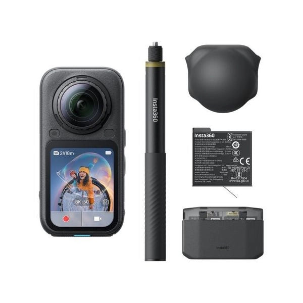 Action cam insta360 935567 x6 essential bundle midnight black