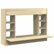Scrivania | Tavolo da Ufficio a Parete Rovere Sonoma 105x48x75 cm Legno Multistrato