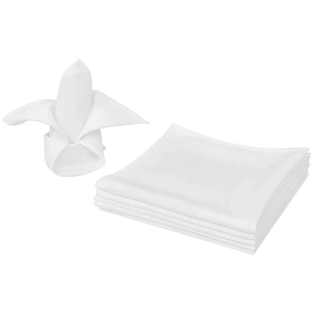 Tovaglioli da Tavola 25 pz Bianchi 50 x 50 cm