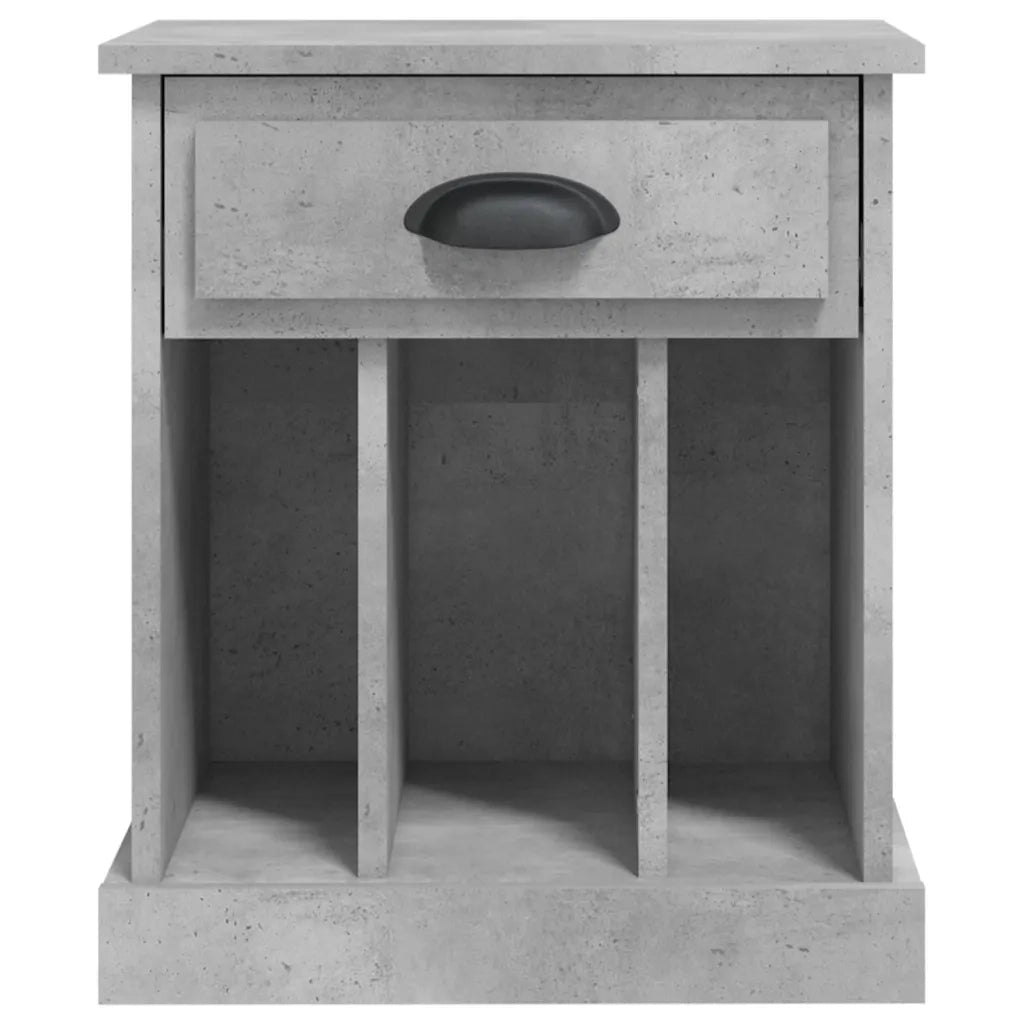 Comodino Grigio Cemento 43x36x50 cm 816352