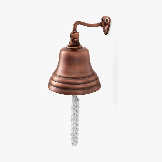 Accessori per Bar per Pub Campanello a Maniglia - Campanello da Parete per Bar Decorazioni Nautiche - Campanello Unico in Ottone - Suono Chiara e Intenso - Ricevimento di Natale Pubblici - 127 cm