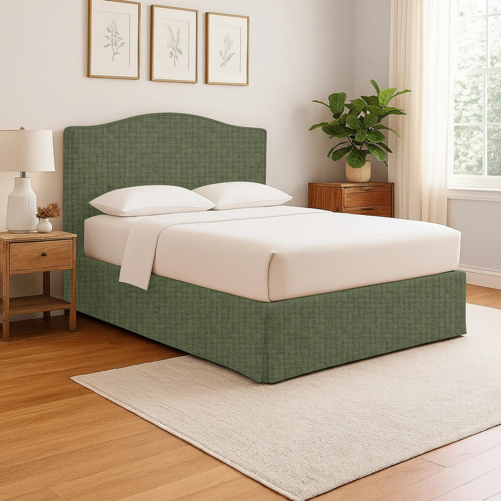 Batley, Letto Singolo Sfoderabile Made in Italy, Verde