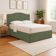 Batley, Letto Singolo Sfoderabile Made in Italy, Verde