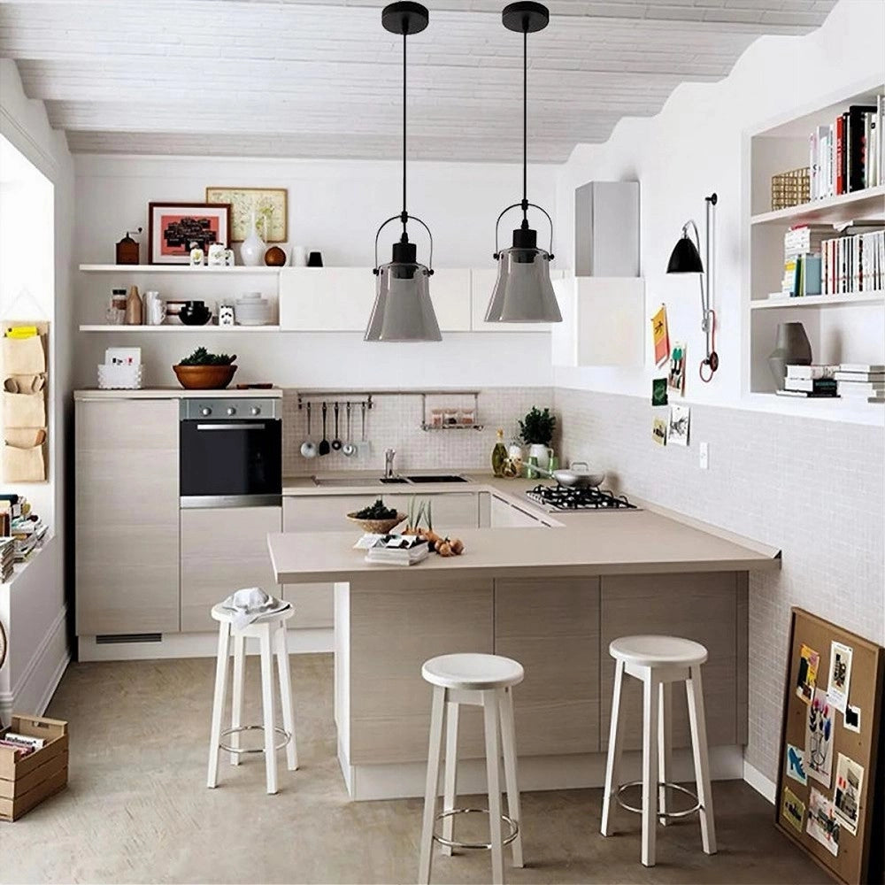 Trade Shop - Lampadario A Sospensione Con Paralume In Vetro Lampada Moderna Attacco E27 Lp-90 -