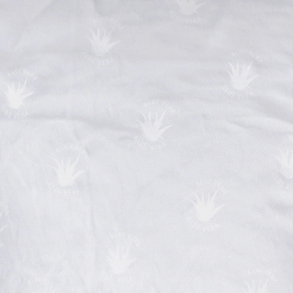 Guanciale 42x72x16 cm in Memory Foam Aloe Vera Bianco