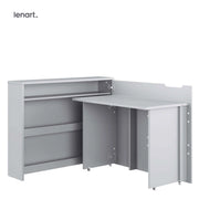 SCRIVANIA CONCETTO DI LAVORO CW 01P GRIGIO DESTRA