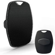 Scrubber per corpo in silicone morbido, per uomo, per il trattamento, pulizia e esfoliazione della pelle (nero, 1 pezzo)