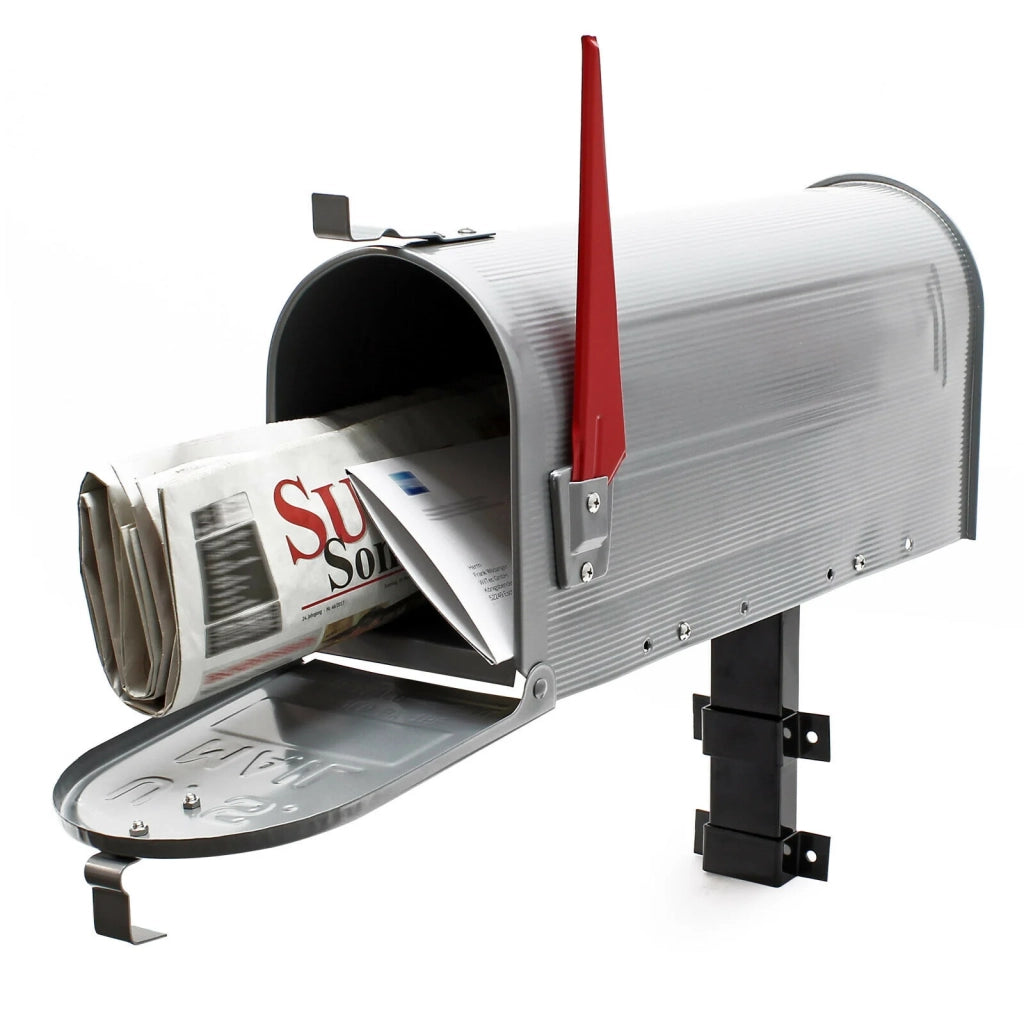 Cassetta postale US design americano grigio argento da parete unità 16_0000331