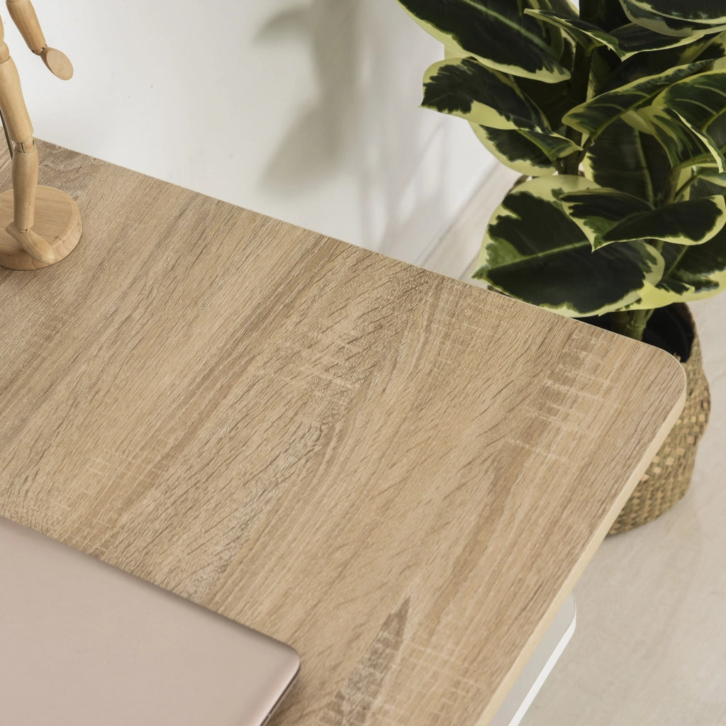 Scrivania con scaffale 3 livelli ¨C Zephmum ¨C Legno 100x55x74 cm