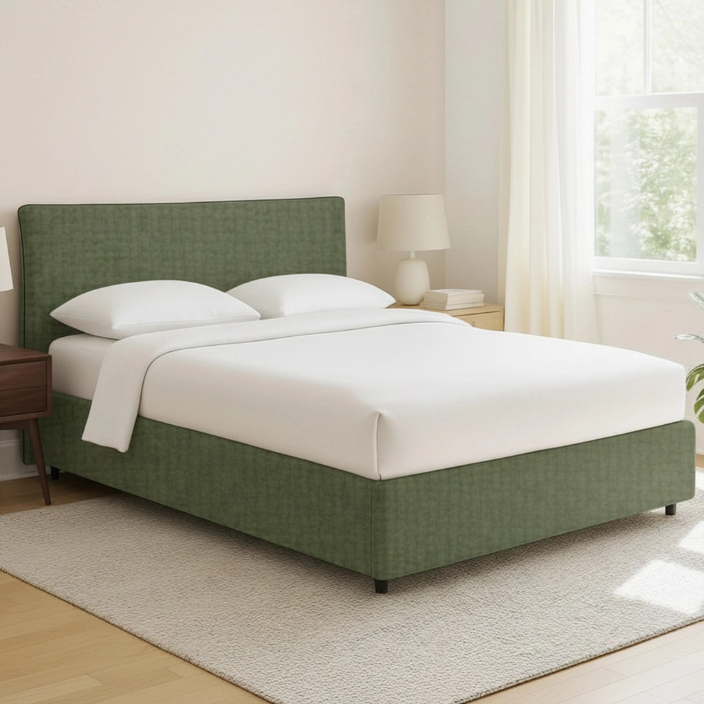 Altrincham, Letto Piazza e Mezza Sfoderabile Made in Italy, Verde