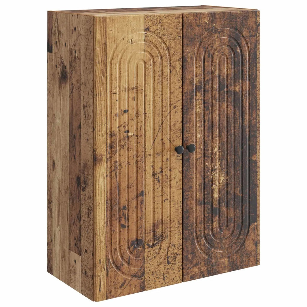Mobiletto a muro Legno antico 66 x 34,5 x 90 cm