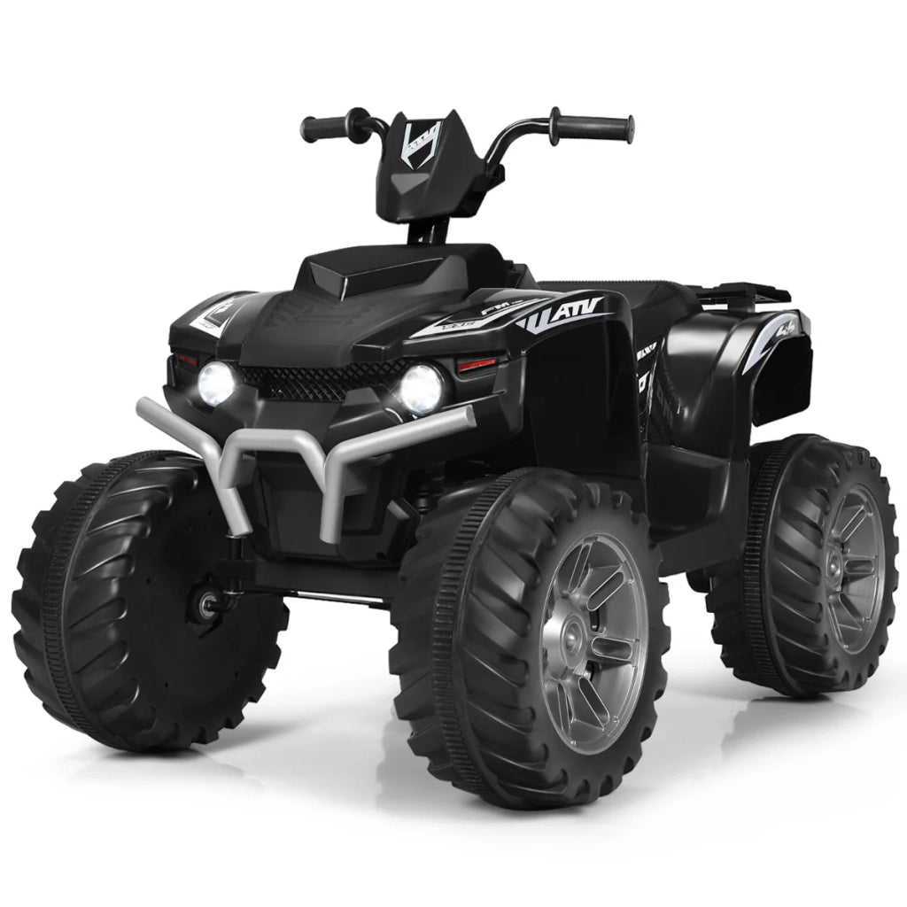 Set di 1 quad elettrico per bambini 104 x 67 x 74 cm con velocità variabile e comodo sedile in PP nero 20_0018215