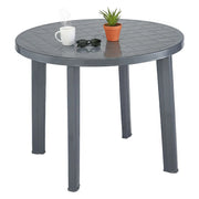 Brooksdale, Tavolo da Esterno 4 Posti Made in Italy, 90x90x72h cm Nero Antracite