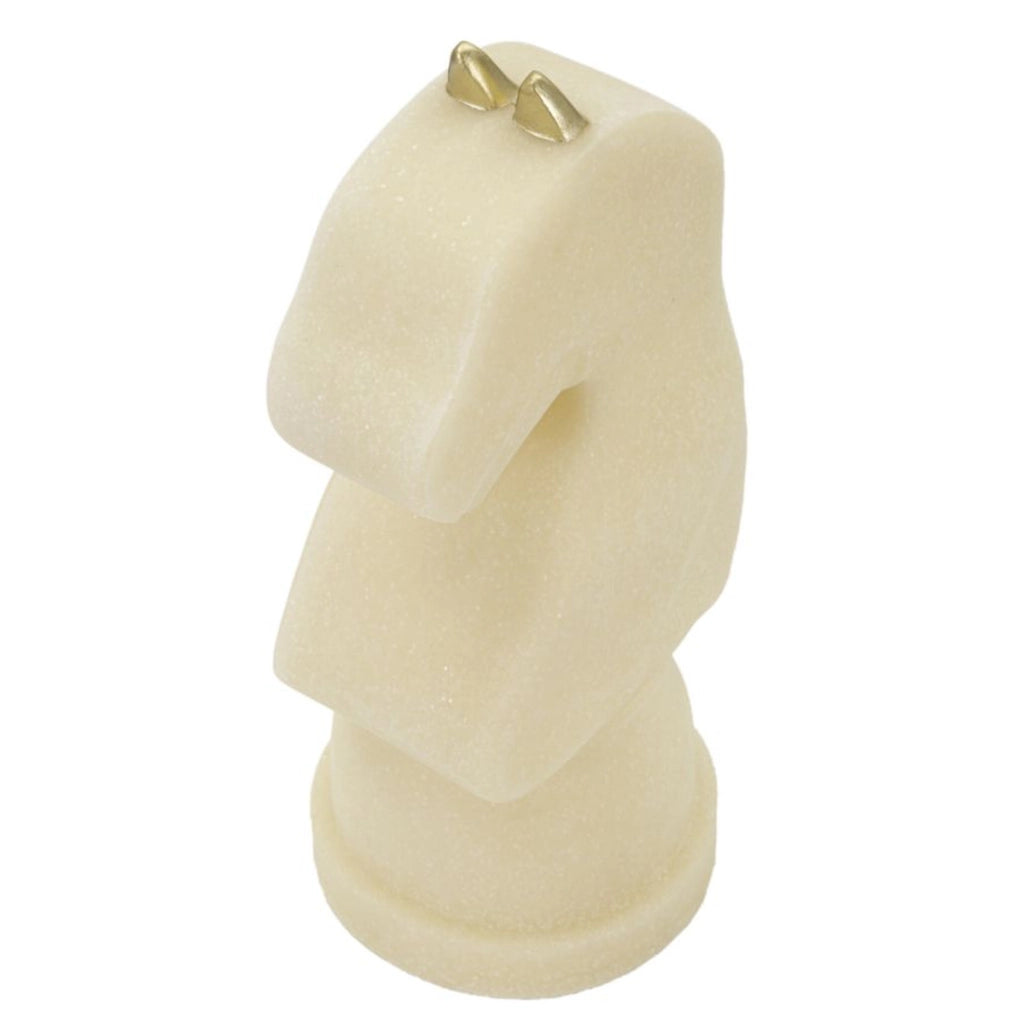 Scultura Scacchi, Bianco, Poliresina, 14x13x31 cm