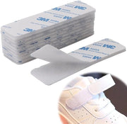 Adesivo a clip per pareti, pavimenti e vetri - 3 x 10 cm - bianco - riutilizzabile - 10 pezzi - rettangolare - forte aderenza