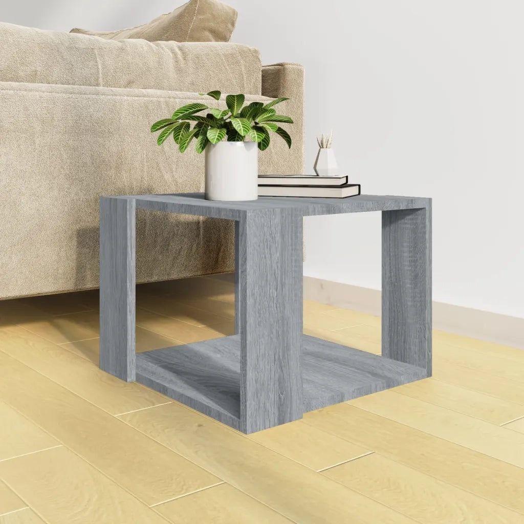 Tavolino salotto | Tavolino da caff¨¨ | Tavolino da Soggiorno Grigio Sonoma 40x40x30cm Legno Ingegnerizzato