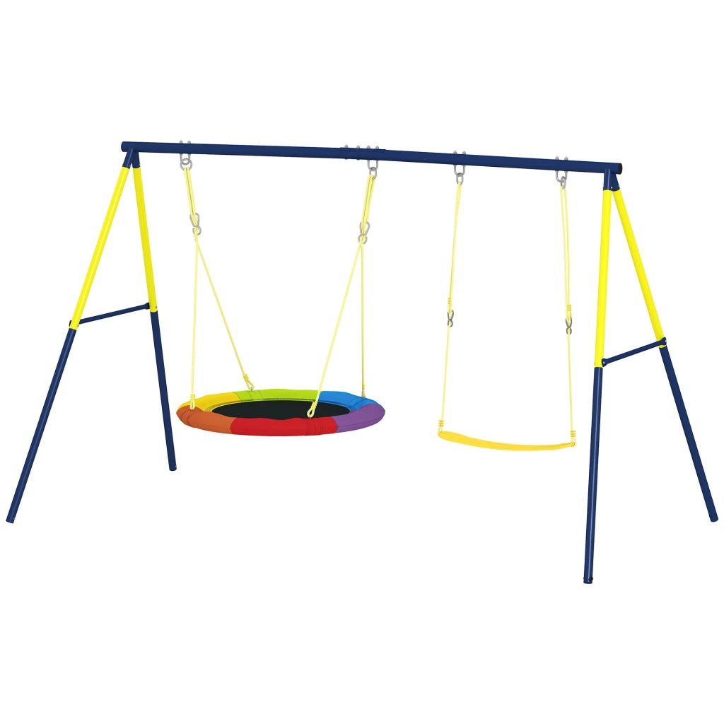 Altalena per Bambini ¨C Zephmum ¨C Multicolore Acciaio Portata 150 kg