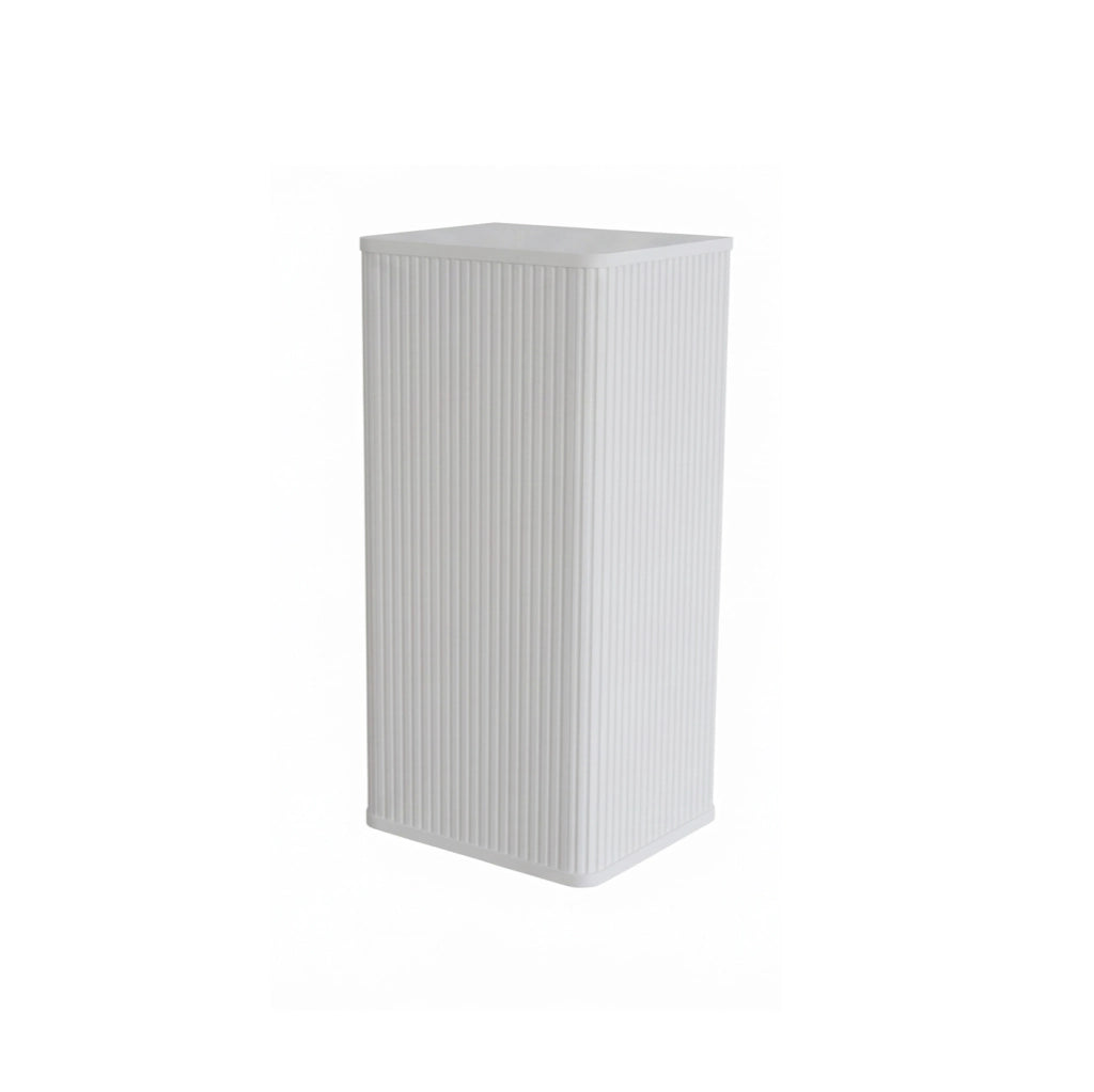 Armadietto da parete per bagno 36x29x75 cm bianco, con scanalature e push-to-open