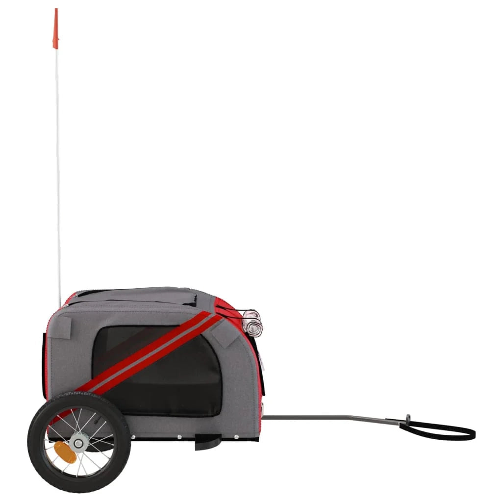 Rimorchio/carrello per animali domestici rosso 02_0044353