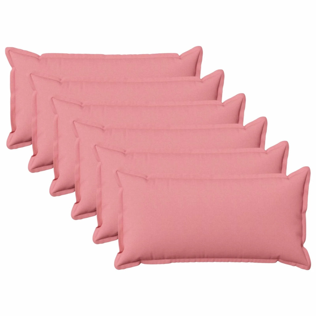Federa 6 pcs HOUTEN Rosa 40 x 70 cm Lino 917749