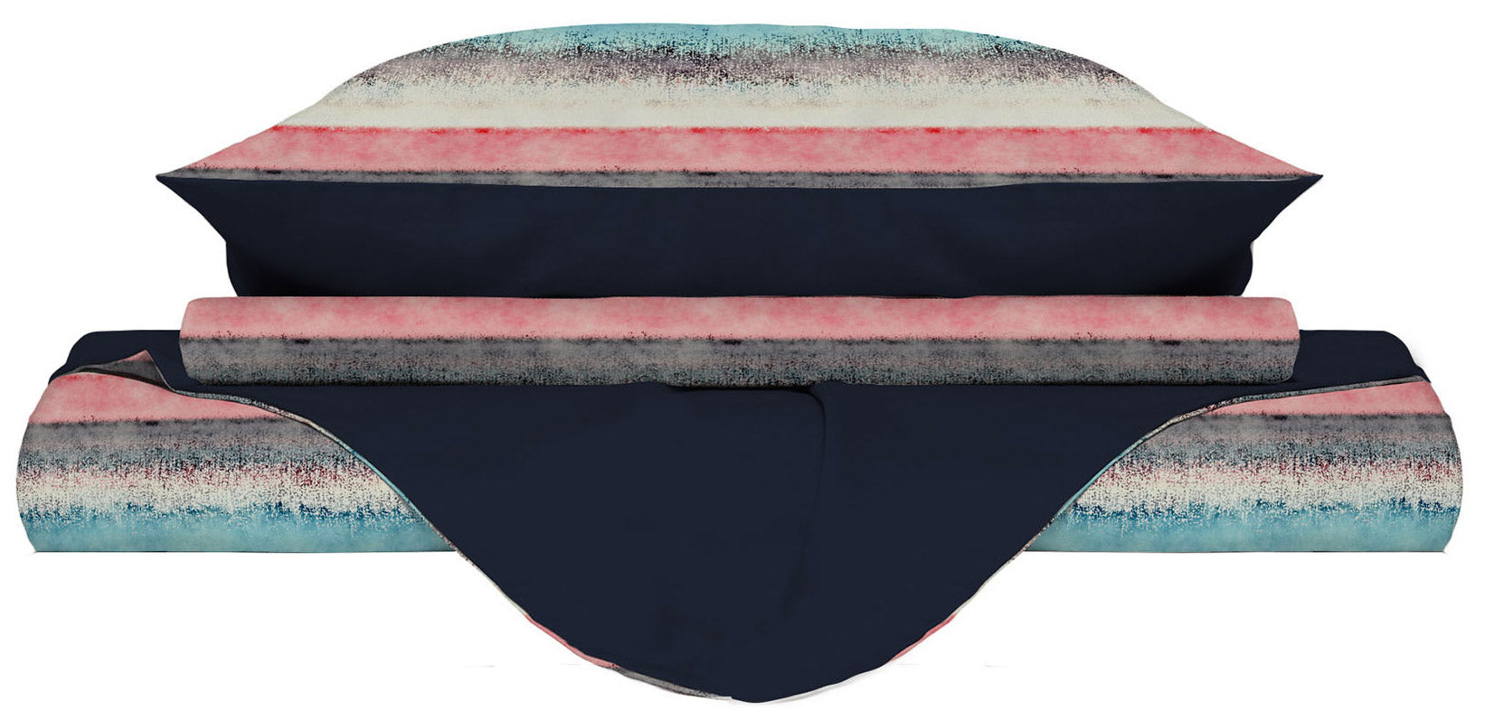 Copripiumino Matrimoniale con Federe Stampato in Microfibra Sarah