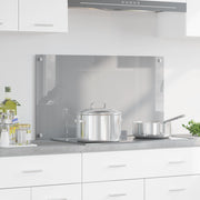 Cucina Backsplash Grigio chiaro 90x50x0.6 cm Vetro temperato