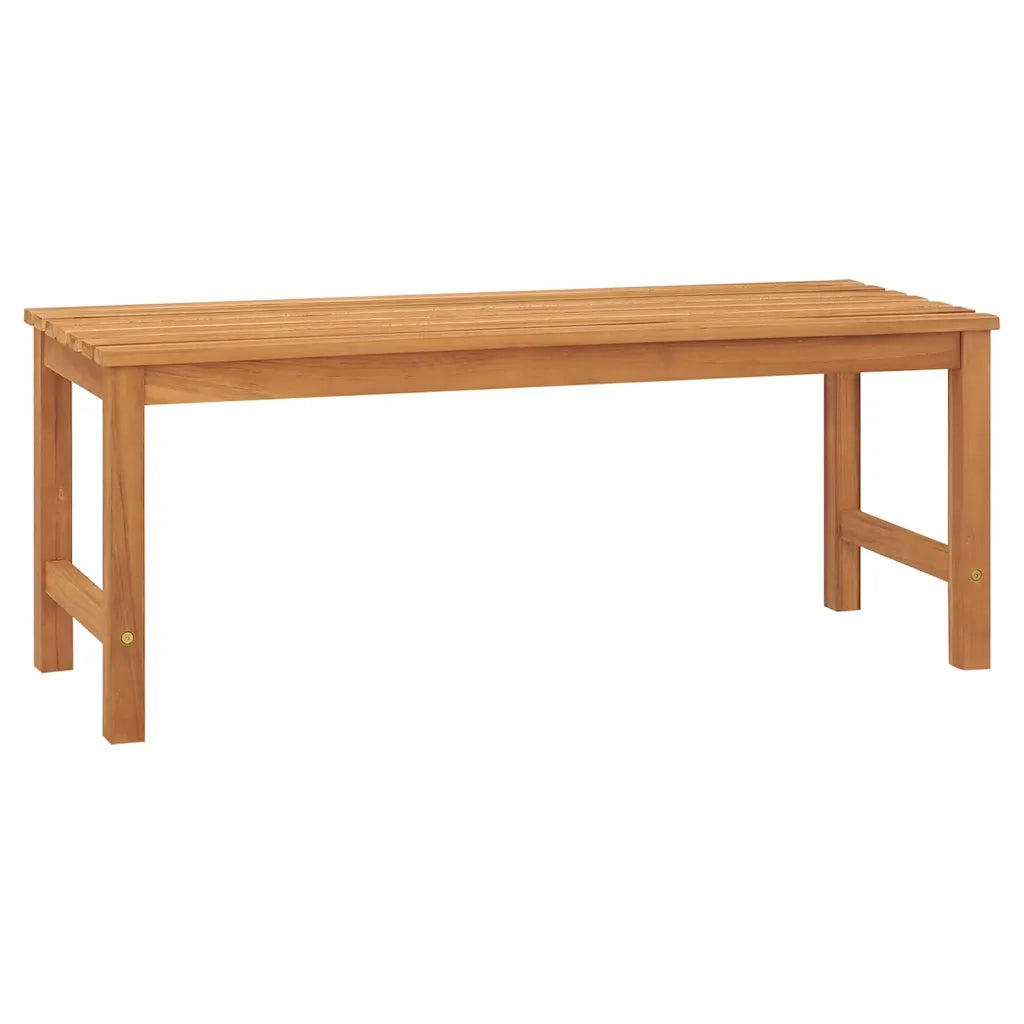 Panchina da Giardino-Panca da esterno 114 cm in Legno Massello di Teak