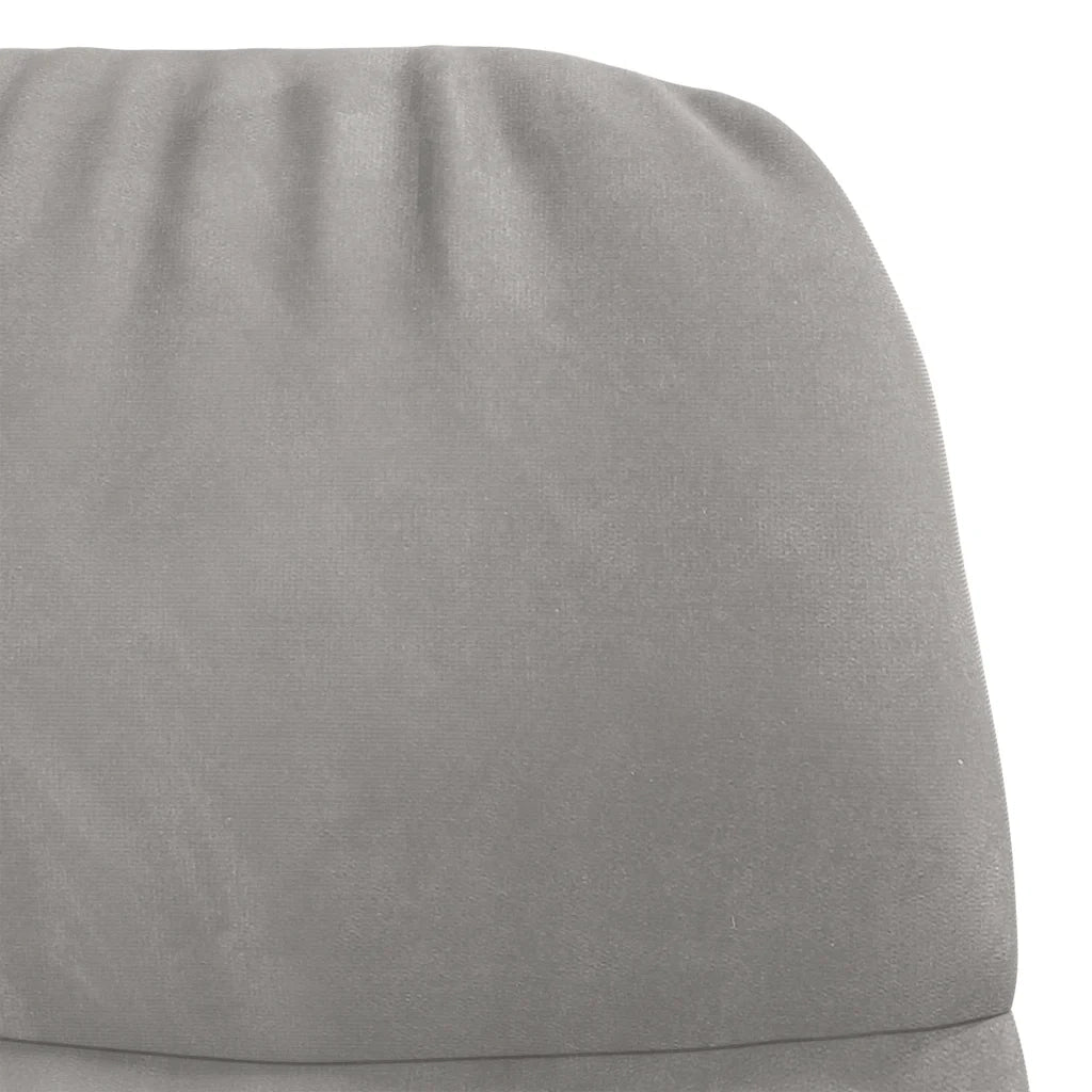 Sedia a Dondolo Grigio Chiaro in Velluto CFW2312736