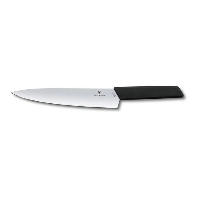 Victorinox 6.9013.22B Swiss Modern Coltello per affettare 22 cm in acciaio inossidabile manico in polipropilene colore Nero