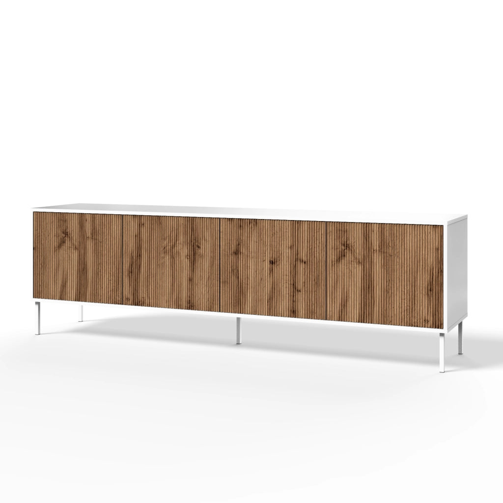 Buffet 4 ante BUDAPEST-S bianco/quercia