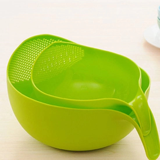 Set per il lavaggio del riso verde, contenitore per scolamento, contenitore per verdure, contenitore per frutta
