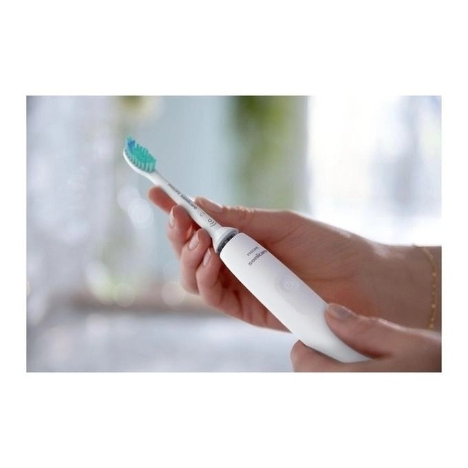 Philips 3100 series Sonicare Spazzolino Elettrico Sonico Bianco, con custodia da viaggio HX3673/13